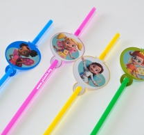 Парти сламки с облър Кафенето на Масленка, 10 бр. в пакет