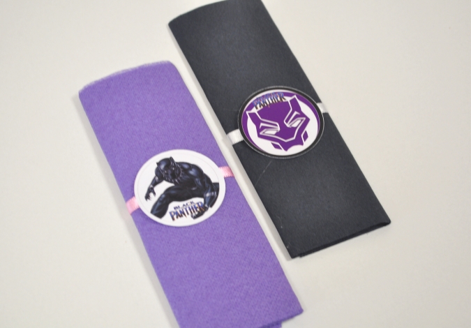 Парти салфетки Черната пантера, 33х33 см, 6 бр. пакет